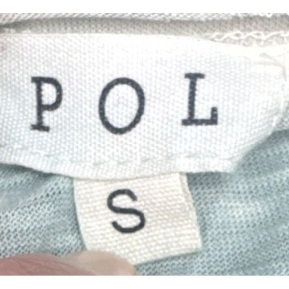 POL Womens Green Tie Dye V Neck Oversized Pocket Short Sleeve T Shirt Top S Boho - Picture 6 of 10